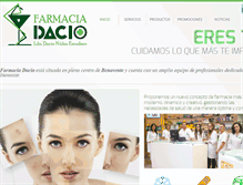 Tablet Screenshot of farmaciadacio.com
